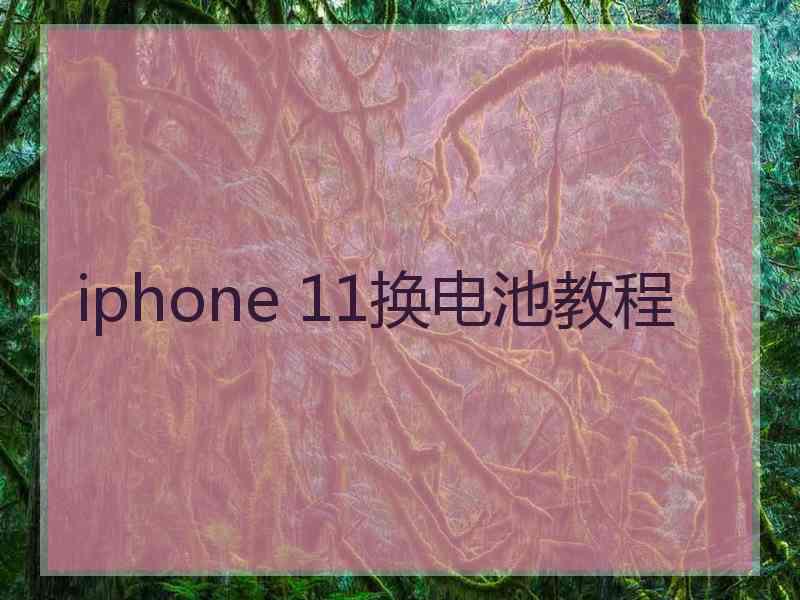 iphone 11换电池教程