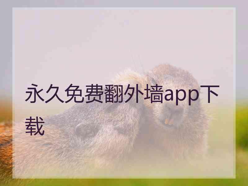 永久免费翻外墙app下载