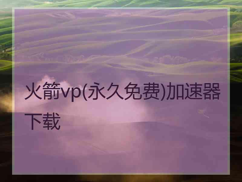 火箭vp(永久免费)加速器下载