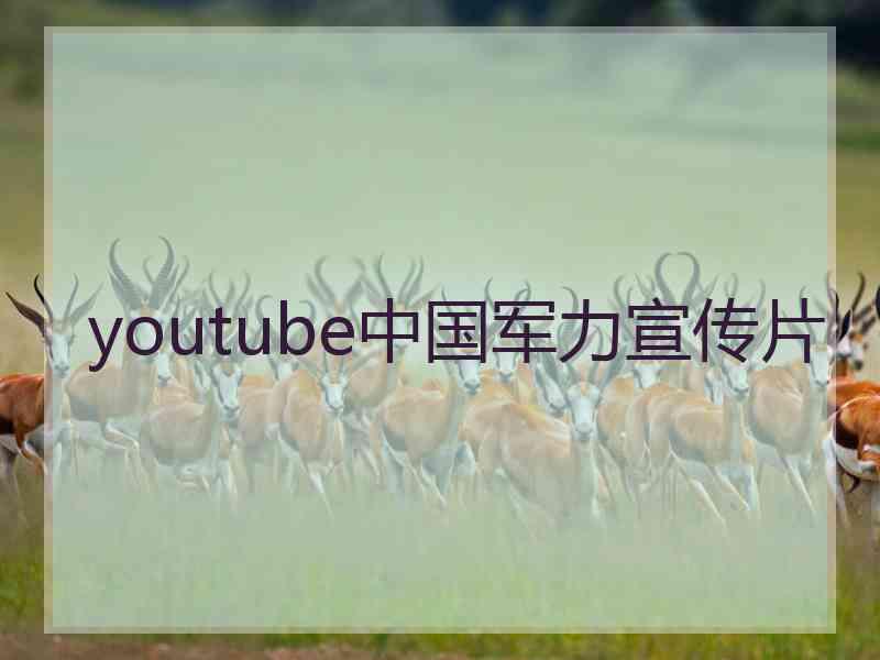 youtube中国军力宣传片