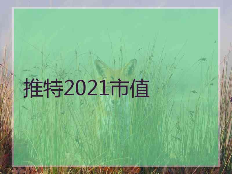 推特2021市值