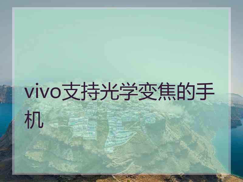 vivo支持光学变焦的手机