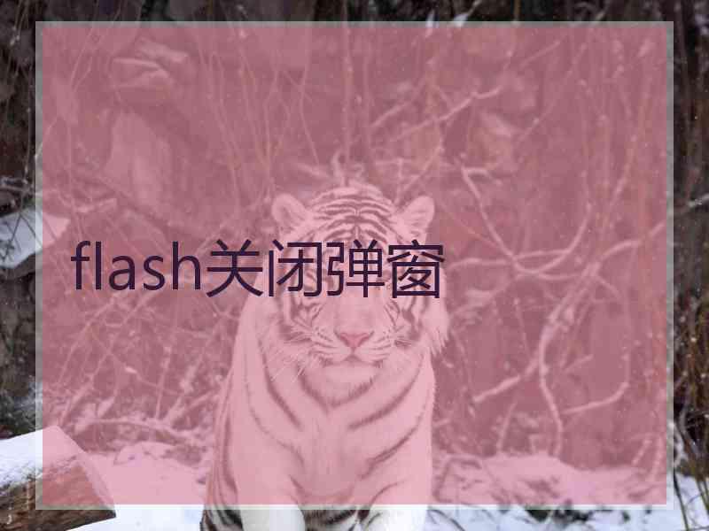 flash关闭弹窗