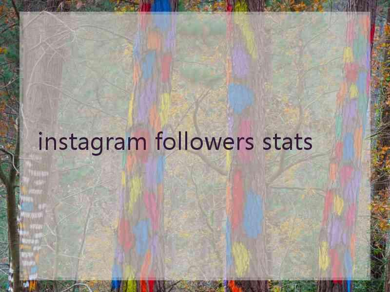 instagram followers stats