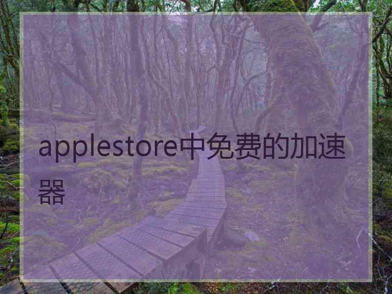 applestore中免费的加速器