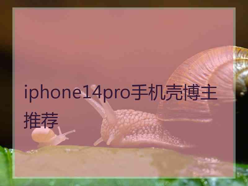 iphone14pro手机壳博主推荐