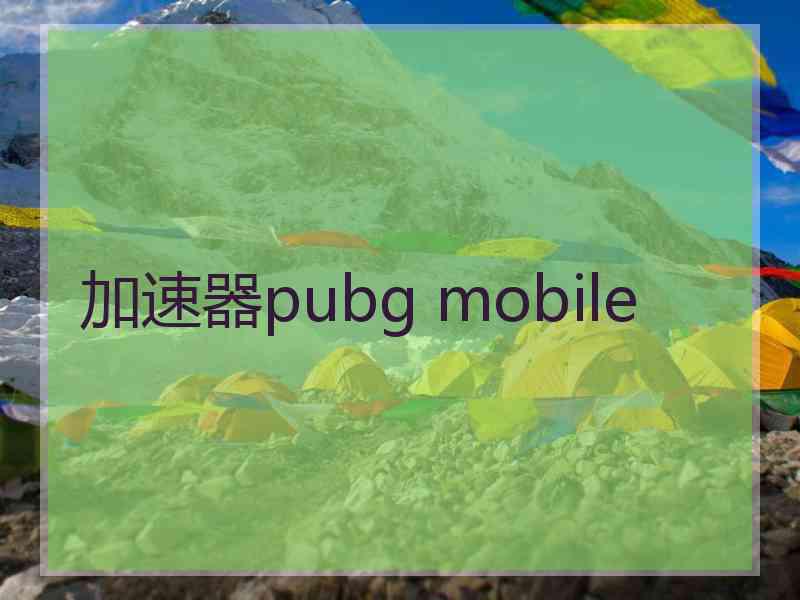 加速器pubg mobile