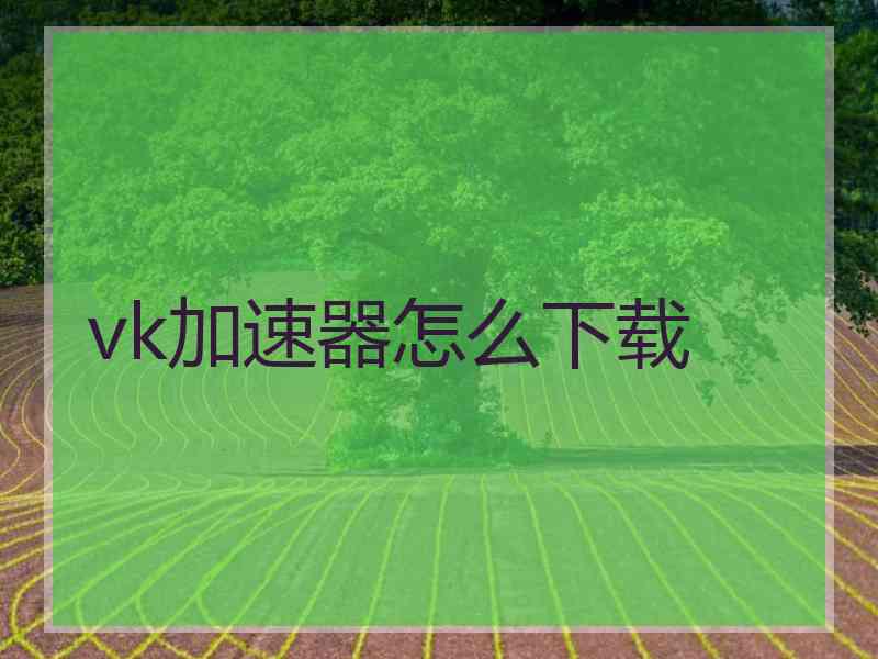 vk加速器怎么下载