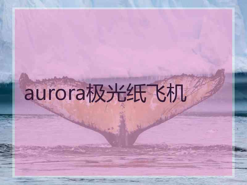 aurora极光纸飞机