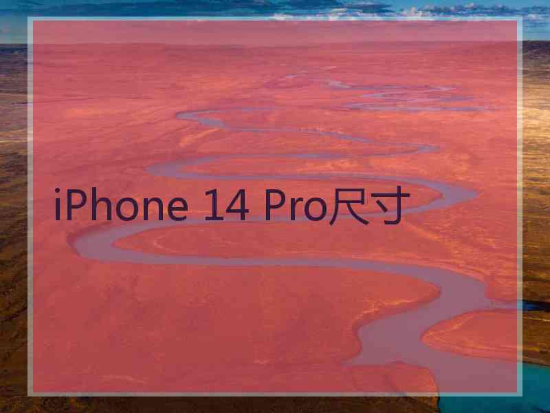 iPhone 14 Pro尺寸