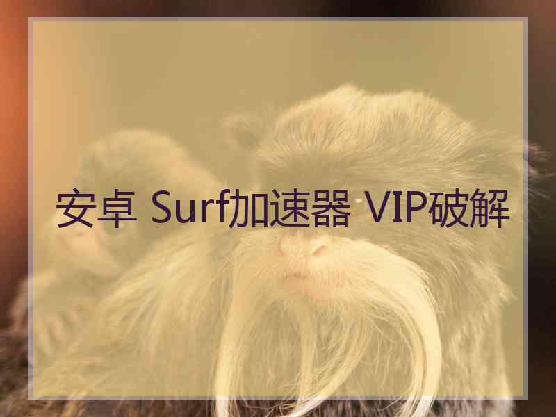 安卓 Surf加速器 VIP破解