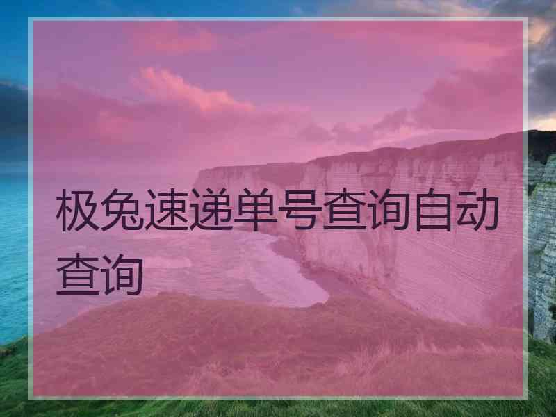 极兔速递单号查询自动查询