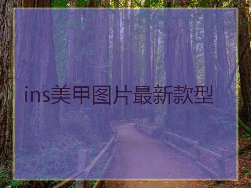 ins美甲图片最新款型