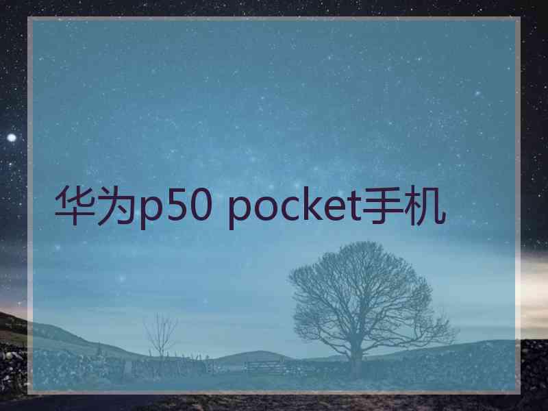 华为p50 pocket手机