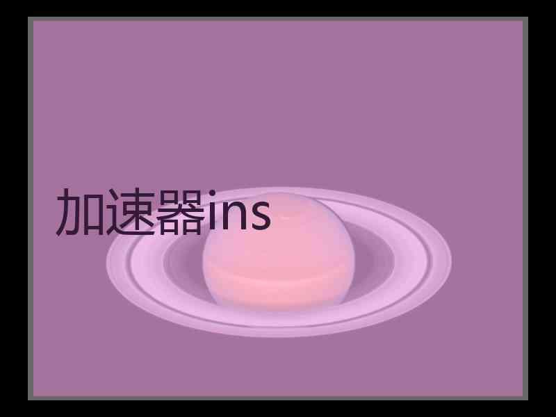 加速器ins