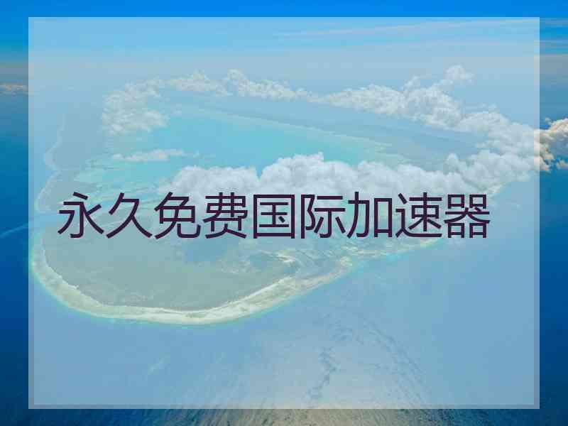 永久免费国际加速器