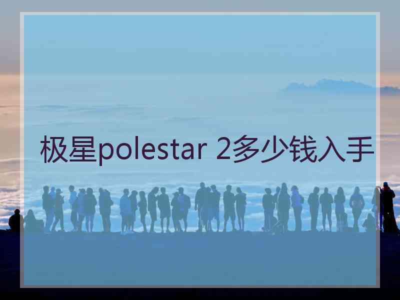 极星polestar 2多少钱入手