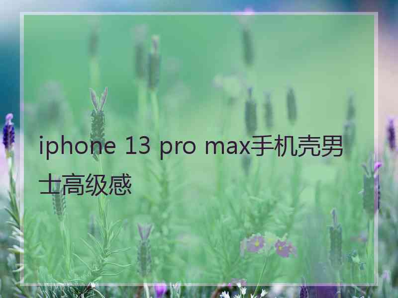 iphone 13 pro max手机壳男士高级感