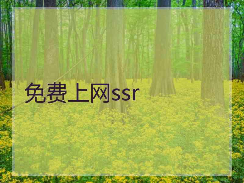 免费上网ssr