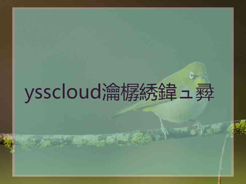 ysscloud瀹樼綉鍏ュ彛