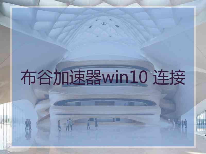 布谷加速器win10 连接