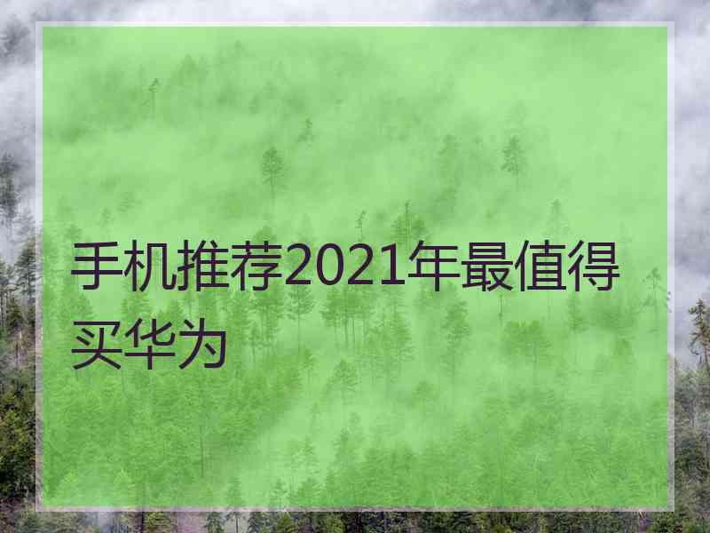 手机推荐2021年最值得买华为