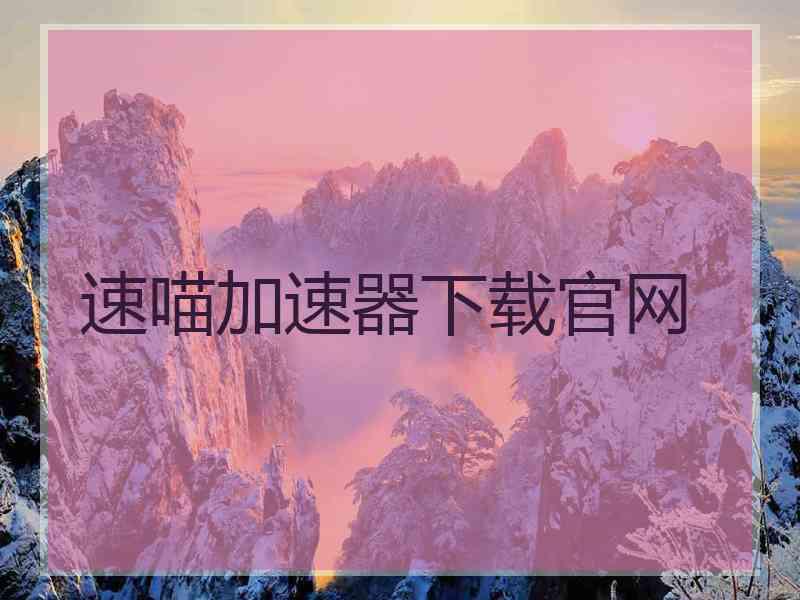 速喵加速器下载官网