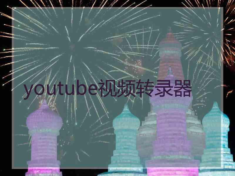 youtube视频转录器