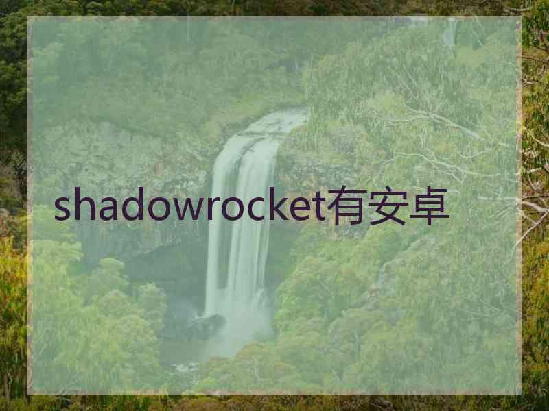 shadowrocket有安卓