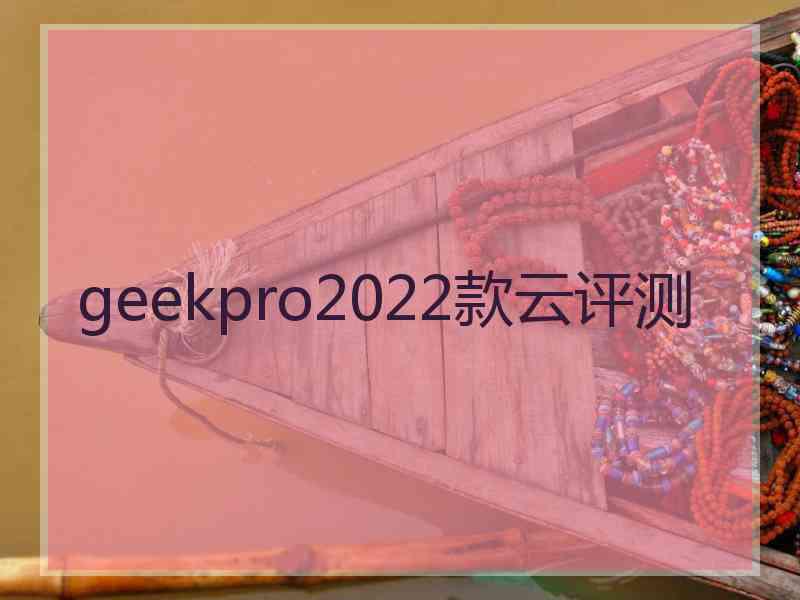 geekpro2022款云评测