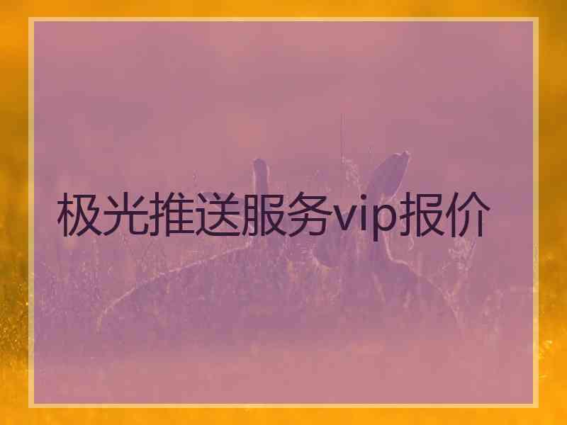 极光推送服务vip报价