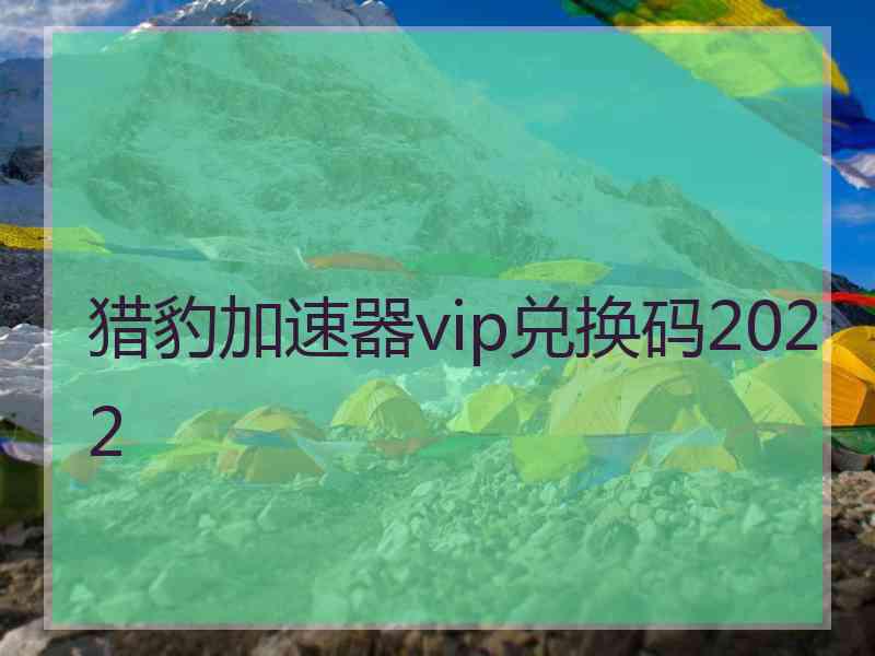 猎豹加速器vip兑换码2022