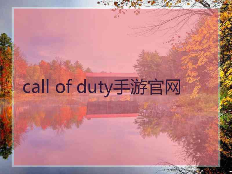 call of duty手游官网