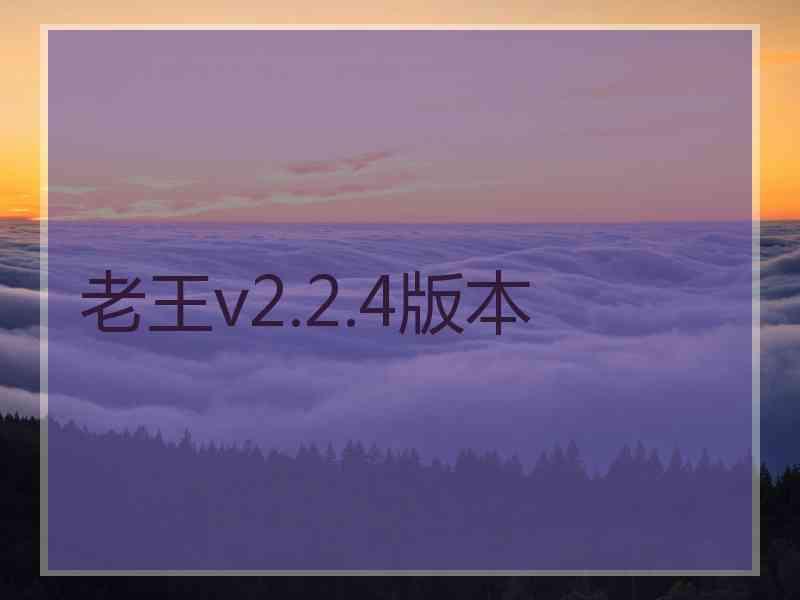 老王v2.2.4版本