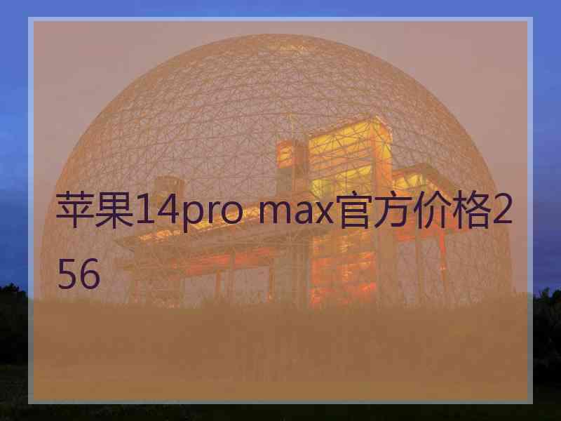 苹果14pro max官方价格256