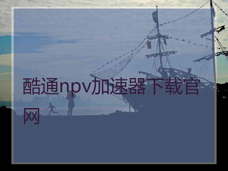 酷通npv加速器下载官网