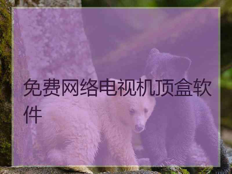 免费网络电视机顶盒软件