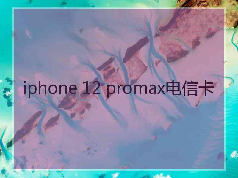 iphone 12 promax电信卡