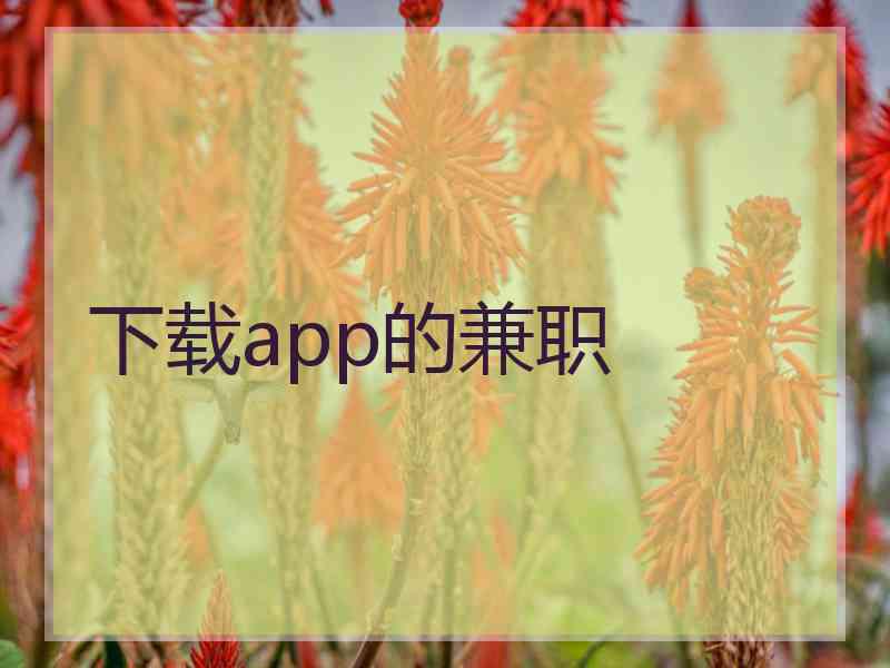 下载app的兼职