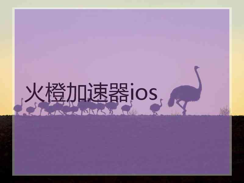 火橙加速器ios