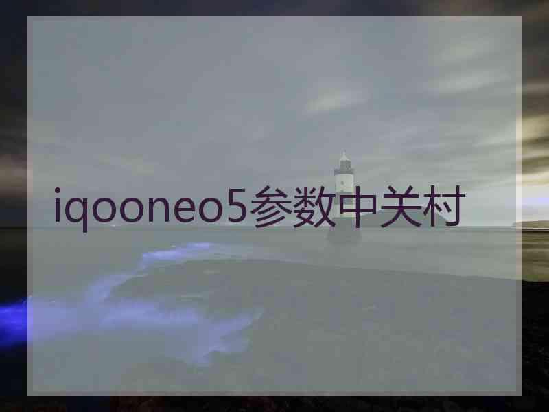 iqooneo5参数中关村