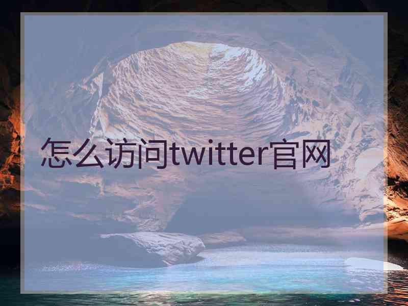 怎么访问twitter官网