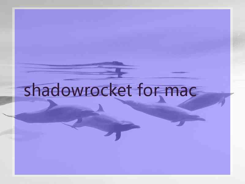 shadowrocket for mac