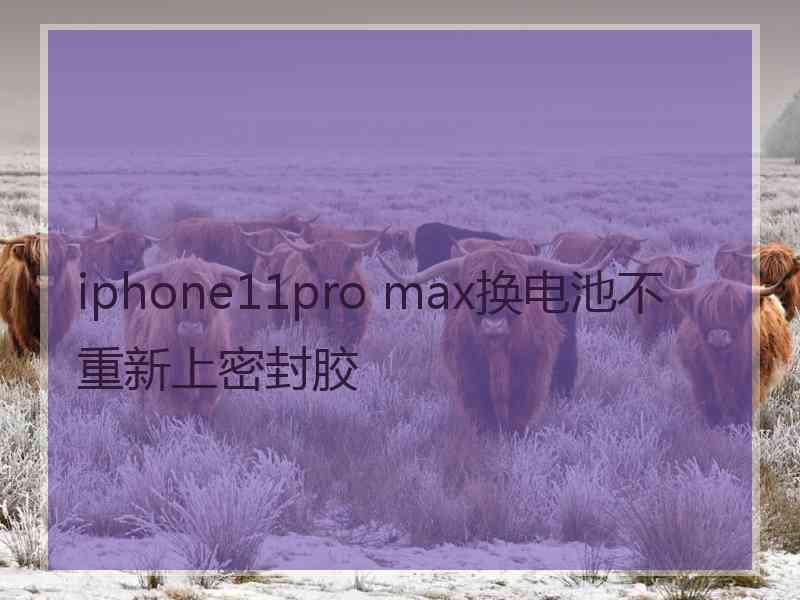 iphone11pro max换电池不重新上密封胶