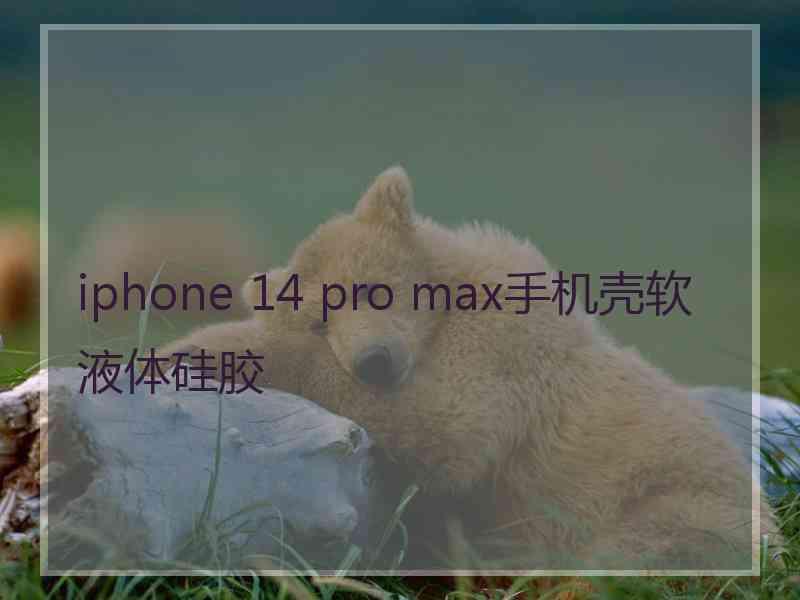 iphone 14 pro max手机壳软液体硅胶