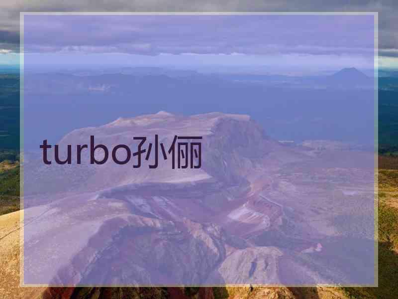 turbo孙俪