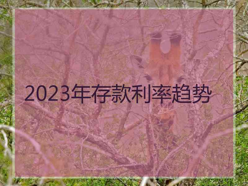 2023年存款利率趋势