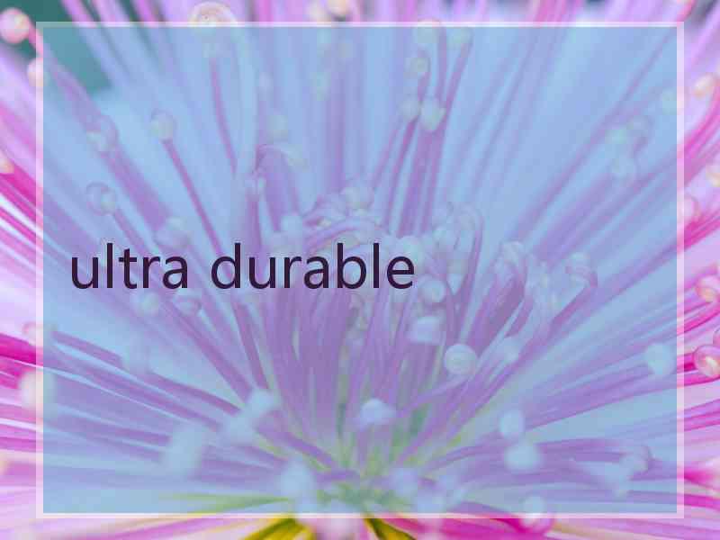 ultra durable