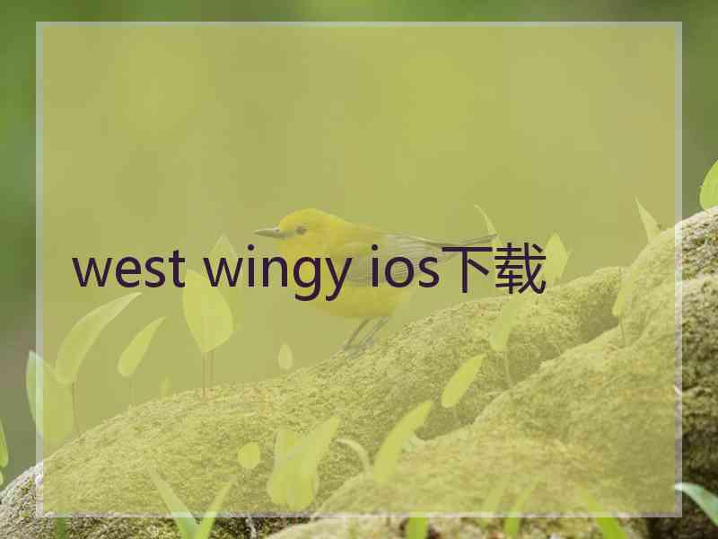 west wingy ios下载