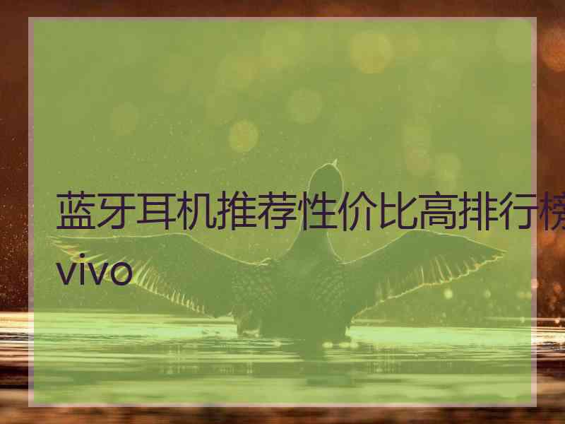 蓝牙耳机推荐性价比高排行榜vivo